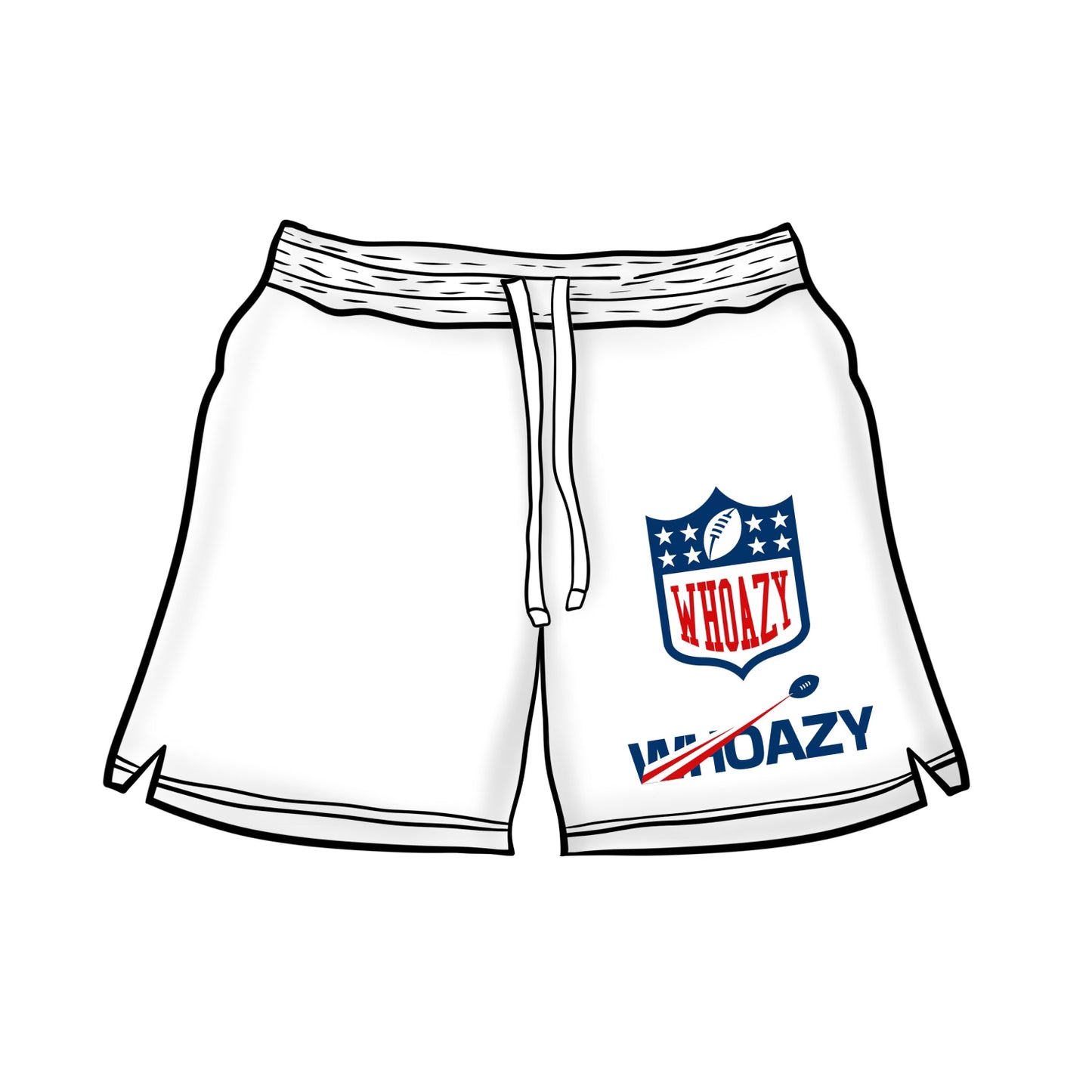 Whoazy Shorts White